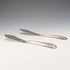 1870s British Antique Silver Plated Butter Knife Pair in Case